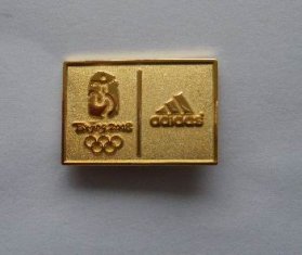 Custom design brass / Iron offset printing lapel pin badge