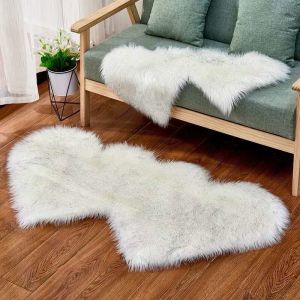 Bedroom Sheepskin Floor Mats Blankets Washable Rugs Customized