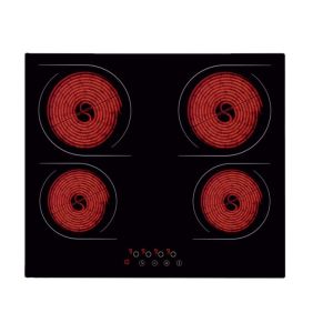 Quality Framless 4 Zone Touch Control LED Ceramic Glass Induction Cooktop for sale