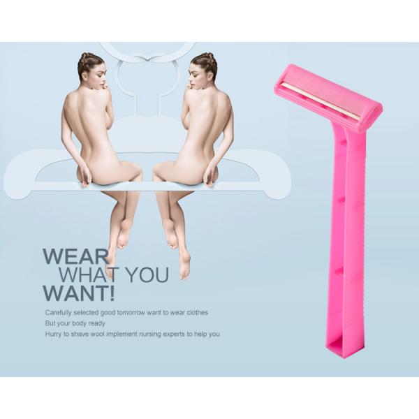 Personal Care Plastic Shaving Razor , Single Blade Razor For Women
