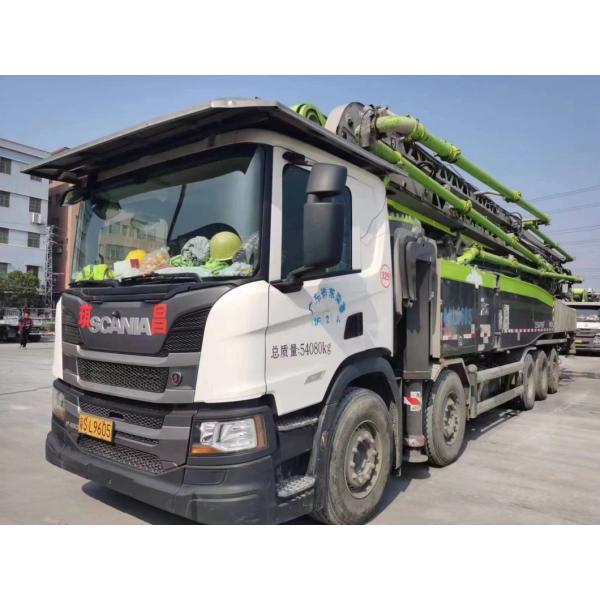 2021 Zoomlion 67m Concrete Pump Truck with Semi-Dry Shotcrete and Truck Mounted Mixer