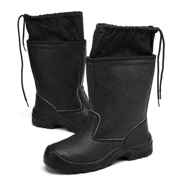 Kevlar Midsole Safety Shoes Cowhide Genuine Leather Work Boots with Steel Toe