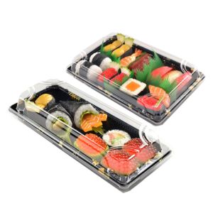 Sushi Packing Container Take Out Food Disposable Trays Carry Storage Rack