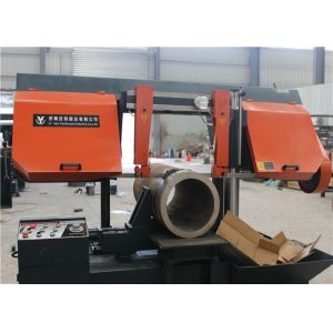 Automatic Double Column Metal Band Saw , Steel Cutting Bandsaw HYBSM200215