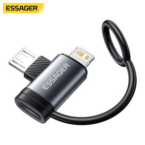 Essager ES-OTG33 USB Type C Female To Micro Lightning Male Converter Adapter