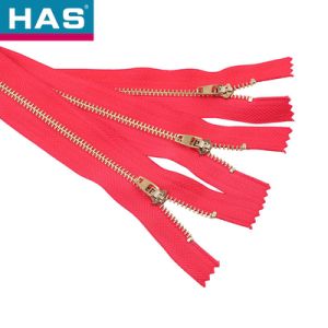 Auto Lock Metal Zippers 4YG Clothes Zipper Customizable Closed End