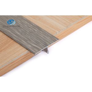 2500mm Aluminum T Profiles Electroscopes Treatment Transition Trim wood grain
