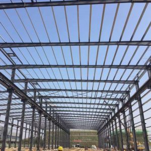 Prefab Steel Structure Warehouse Building with H-Section Beams