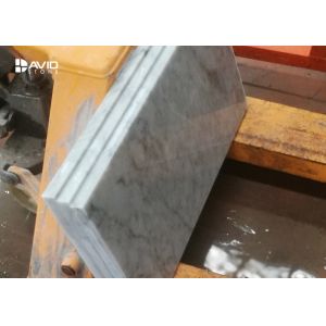 Customized 10mm Carrara White Polished Marble Floor Tiles Heat Resistance