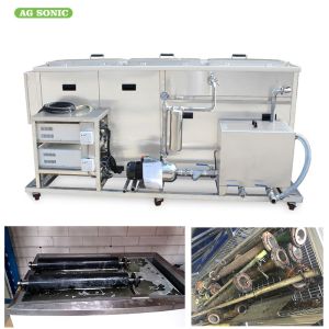 40khz 1440L Ultrasonic Cleaning Machine 4 Tanks Cleaning Rinsing Drying