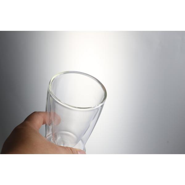 Hand Blown Insulated 250ml Double Wall Glass Cup