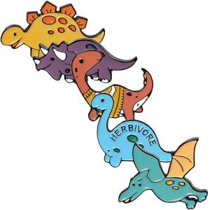 Creative Fashion T Rex Dinosaur Enamel Pin Animal Enamel Pins 1.5mm Thick