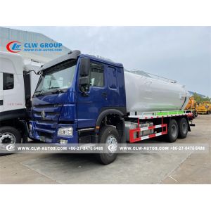 Quality SINOTRUK HOWO 6x4 371HP 15000L Sewage Suction Truck for sale