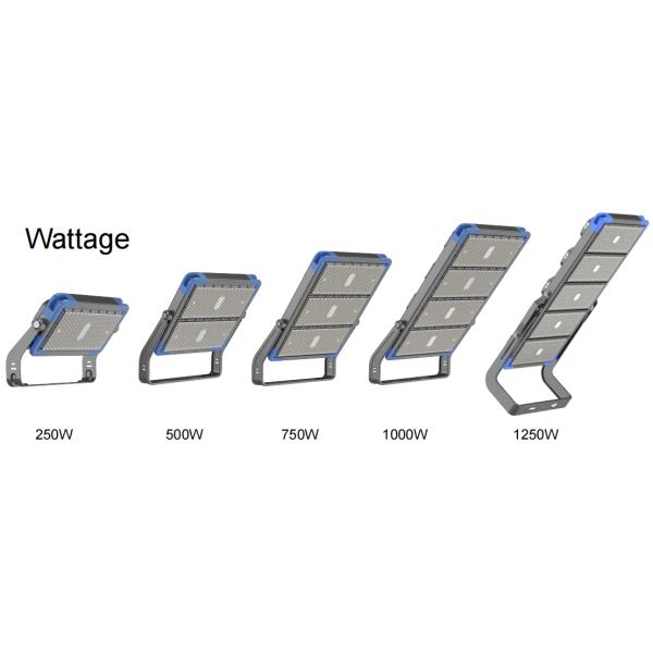 250-1250W Adjustable IP66 5years Wattanty LED High Mast Light With Overheat Protection For Sport Fiedl Stadium