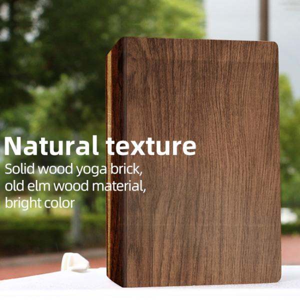 Custom Logo Elm Print Organic Yoga Block 3×6×9inch Non Slip