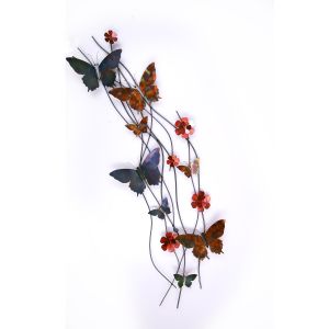 China Colorful metal butterfly wall art home decoration on sale