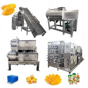 500kg/H Industrial Mango Processing Equipment For Juice 300T/D