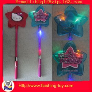 Promotional gift flashing star wand Flashing Light Stick by button battery