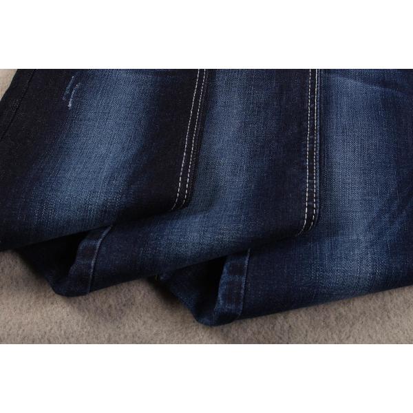 339 Gsm 10 Oz Soft Touch Indigo Cotton Slub Elastic Denim Fabric Blue Jeans Material