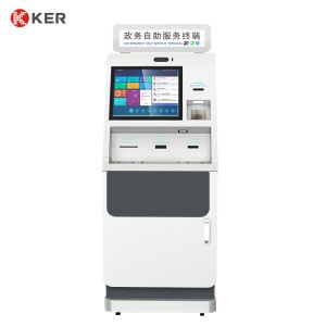 Customized 23.8 Inch Public Service Terminal Self Service Print Terminal Kiosk