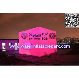 Attractive Rent Wedding Tent Lighting LED Structure / Inflatable Cube Tent