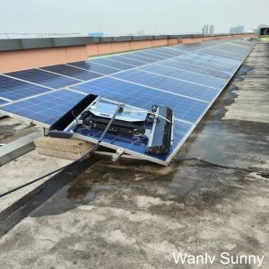 Durable Clean-In-Place Solar Panel Cleaning Robot with Remote Control and Ai