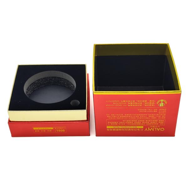 Customized Size Cuboid Cosmetic Jars with Lid and Boxes Set for Custom Logo Packaging