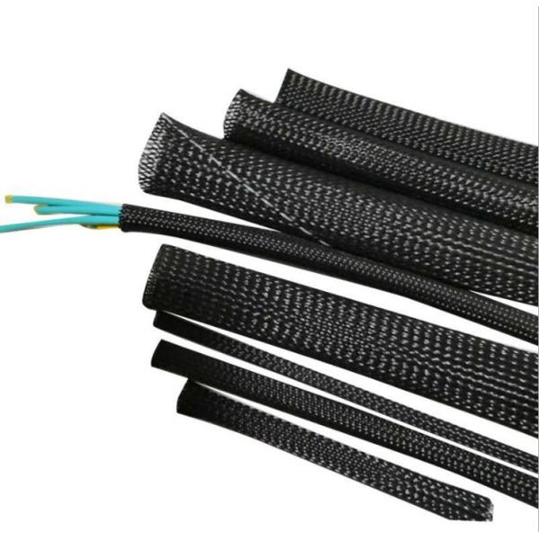 Buy Halogen Free PET Expandable Braided Sleeving Wire Harnesses Protection at wholesale prices