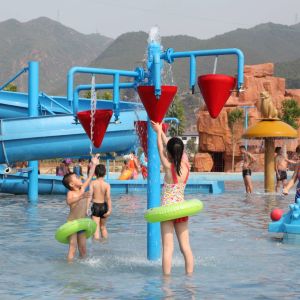 China Colorful Carp Spray Park Equipment For Children / Kids in Water Park Fiberglass Equipment on sale