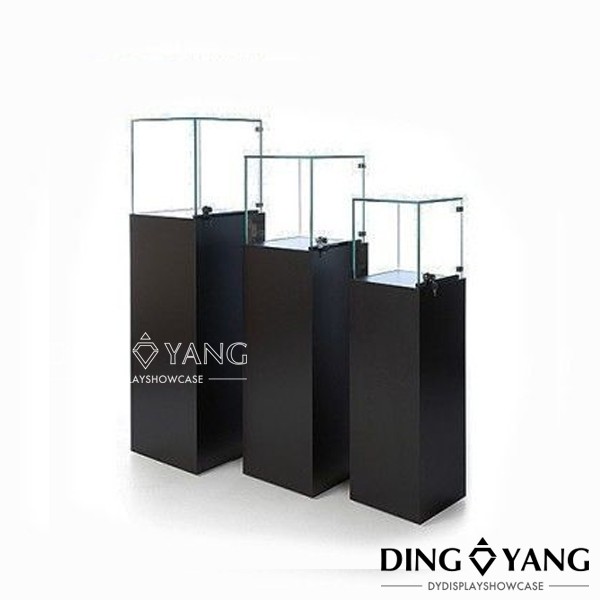 China Manufacturers Wholesale Pedestal Jewelry Showcase,Standard Pedestal Showcases