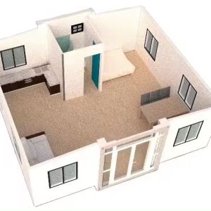 Quality Prefabricated 3 Bedroom Prefab House Plans For Warehouse Construction for sale