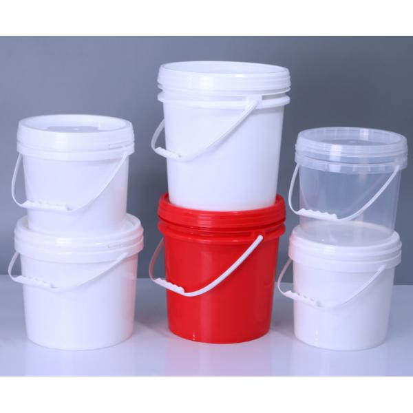 Buy Reusable Round Shape Food Grade White Buckets 1-5L Eco-friendly and Durable at wholesale prices
