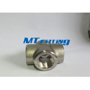 ASTM A182 F317L Stainless Steel High Pressure Fitting Cross With Threaded End