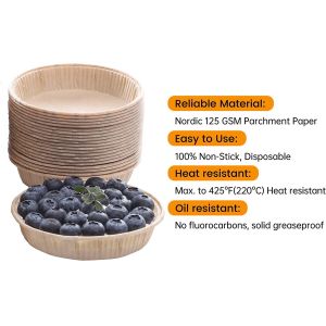 Mini Baking Paper Pie Pan Tart Mold Pie Wood Pulp