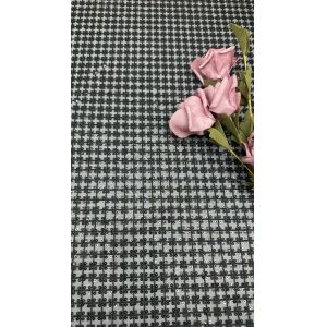 Black Sequin Embroidered Mesh Ground Opulent And Bold Fabric For Eye-Catching