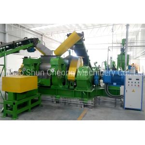 China Waste Tire Recycling Plant / Whole Waste Tyre Shredder Machine
