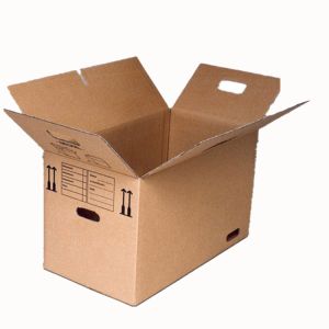 Portable Plain Brown Corrugated Gift Box Lightweight For Shipping