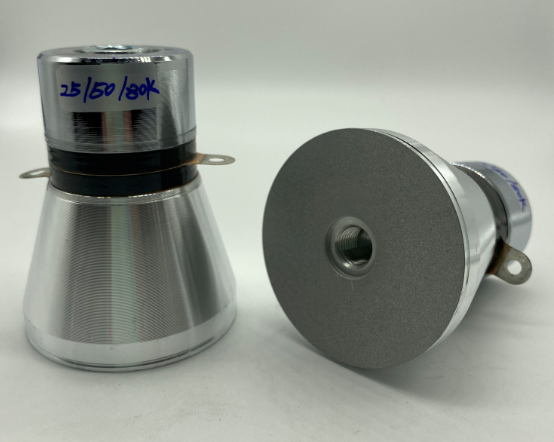 80mm Ultrasonic Piezoelectric Transducer 25/50/80/120k Four Frequency