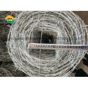 30feet Length Galvanized Barbed Wire 25kg Roll For Agriculture