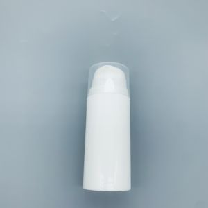White Plastic Press PP Airless Bottle Cosmetics Distribution
