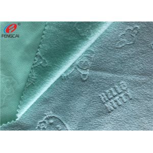 100% Polyester Embossed Soft Velboa Fabric Minky Plush Fabric