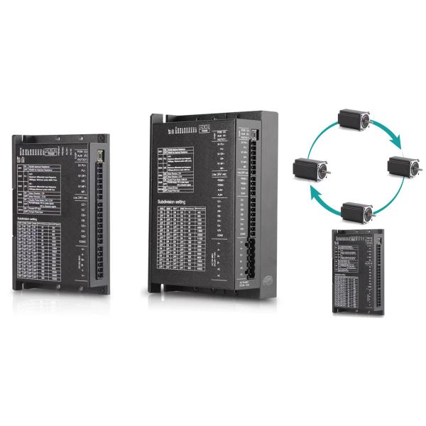 Stable Black Digital Stepper Driver , Multiscene Stepper Motor And Driver