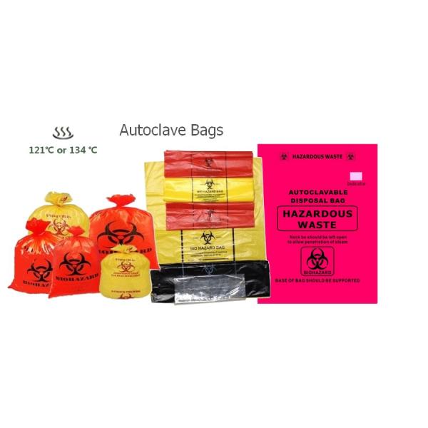 Buy Biohazardous Waste Bag /Autoclavable Biohazard Waste Bag/red bags at wholesale prices
