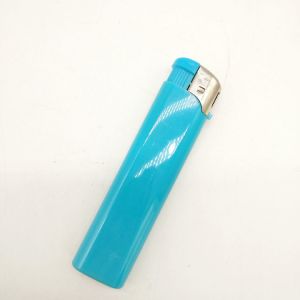 Transparent Pink Electric Lighter with Refillable Capability and Child
