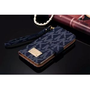 Luxury Mk Brand PU leather TPU Case Cover For iPhone 4 5 6s plus SAMSUNG S6 S7