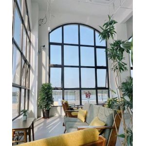 High Security Aluminium French Doors Powder Coated With Hinges