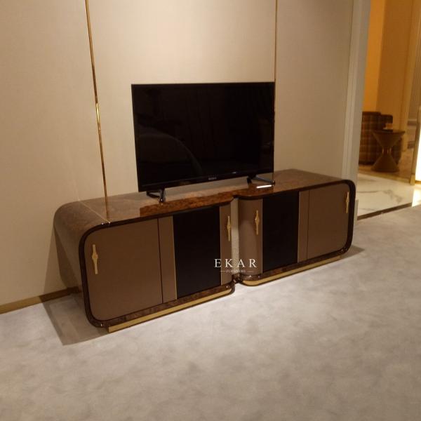 Buy Modern Showcase Italian Design High Gloss New Model Tv Stand at wholesale prices