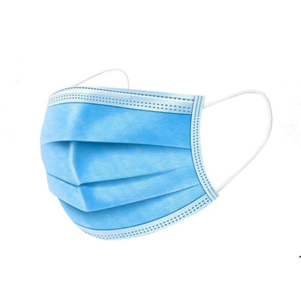 Wave Blue Disposable Face Mask PPE for COVID-19