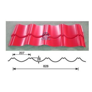 836 corrugated and 828 glazed tile double layer roll forming machine