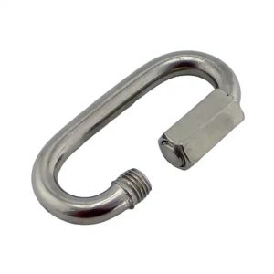 304/316 Stainless Steel Quick Link Carabiner Hooks Polished Finish for
